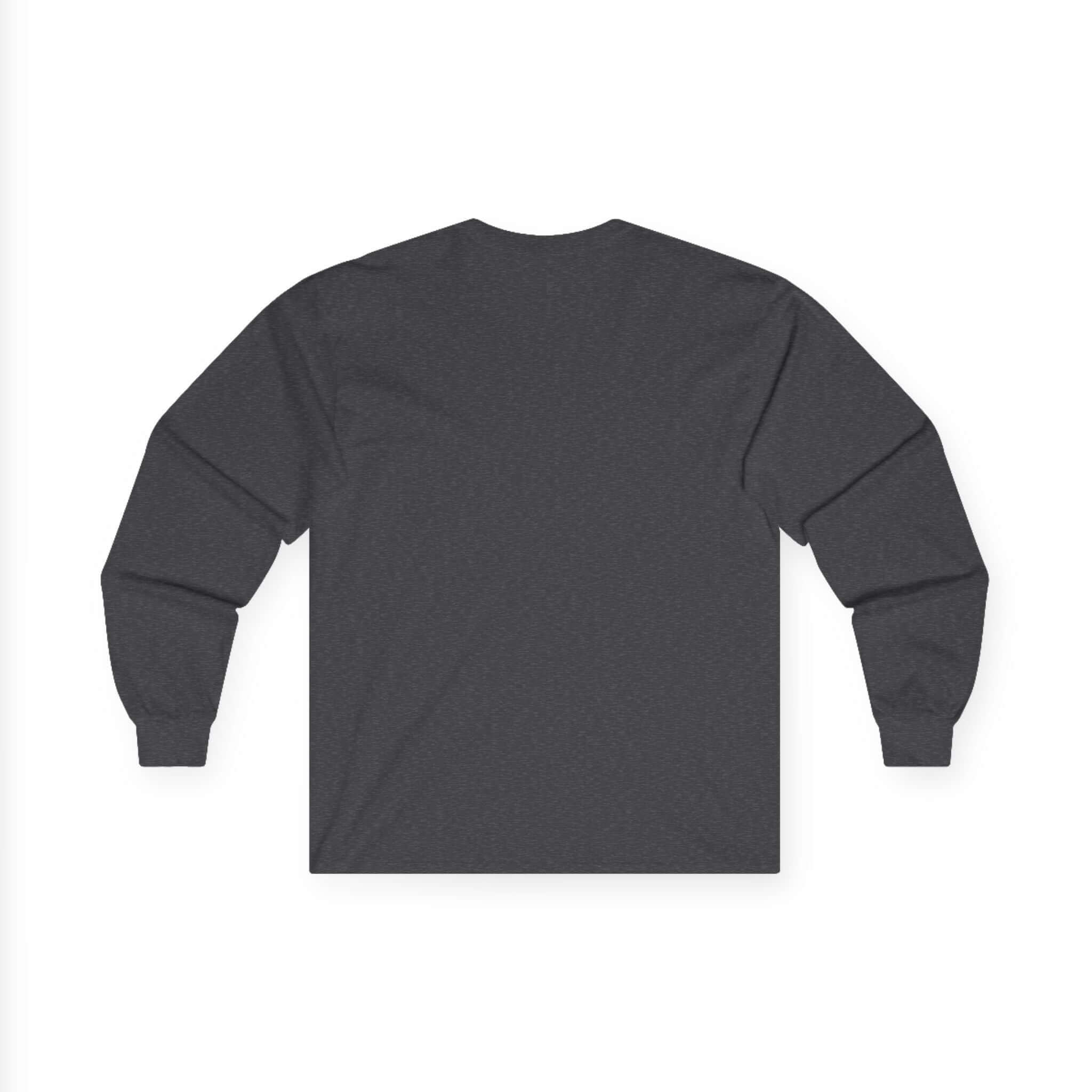 Back view of the YoungBoy moneystack tee, a long sleeve black shirt with a vintage feel.